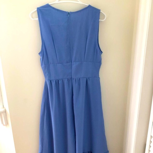 BRAND NEW (never worn) Commense V Neck Button Front Tier Pleat Sleeveless Dress - Picture 3 of 3